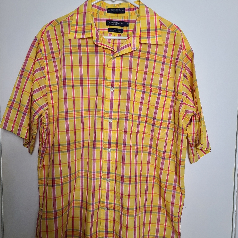 Colorful Daniel Cremieux Short Sleeve Plaid Shirt - Picture 1 of 6